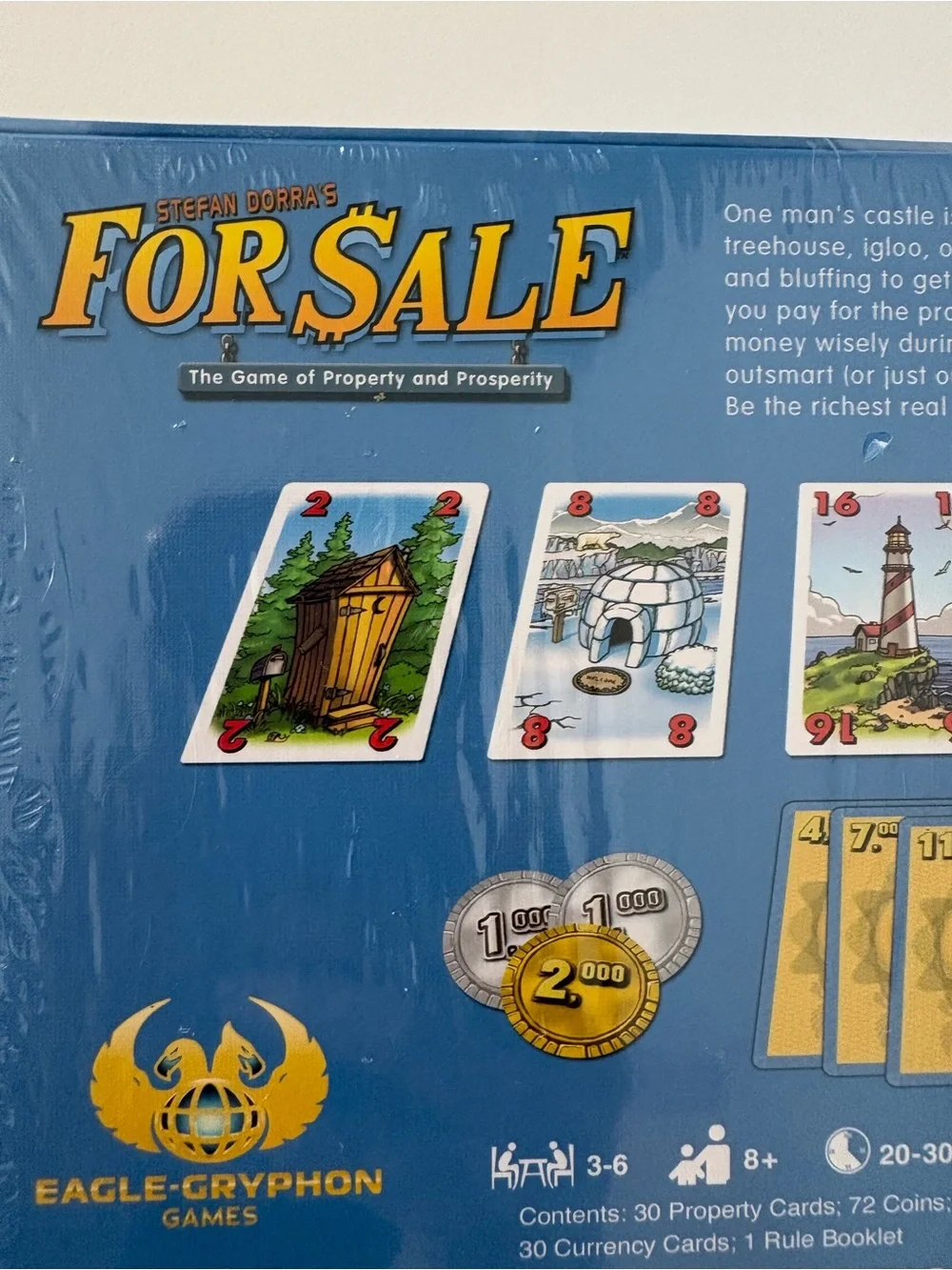 For Sale Board Game by Stefan Dorra - Blue Box 1+